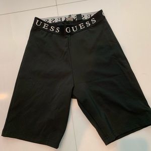 Black guess biker shorts